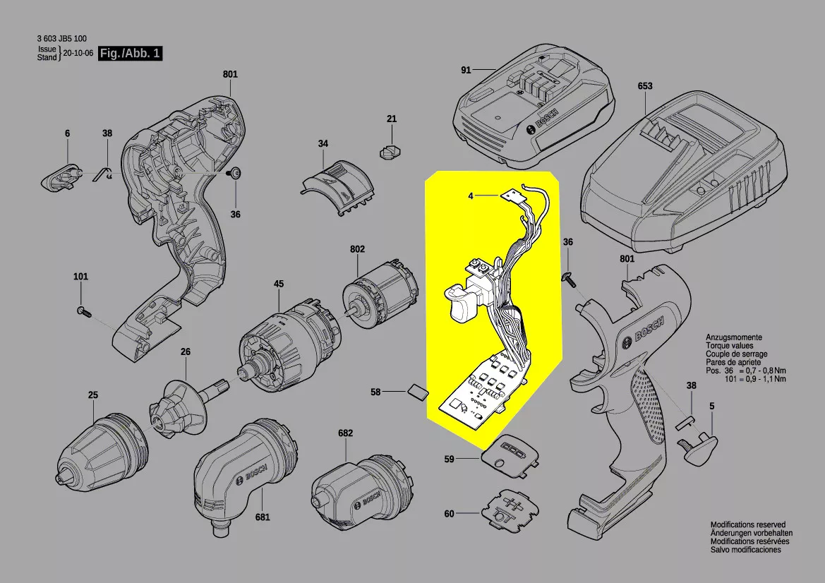 Module électronique réf. 1 600 A01 3Z0 Bosch